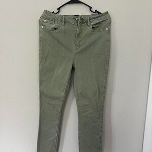 Calvin Klein Jeans Women's Super Stretch Green Soft